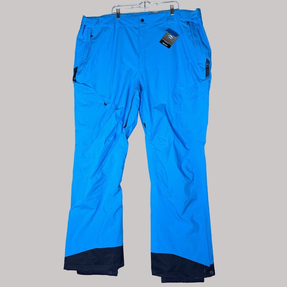 Columbia Snow Pants Mens 4X Tall Blue 36 Inseam Ski Waterproof Outdoor